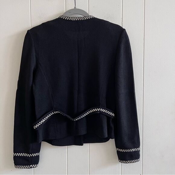 St. John Collection Santana Knit Black Blazer Jacket - Picture 8 of 10